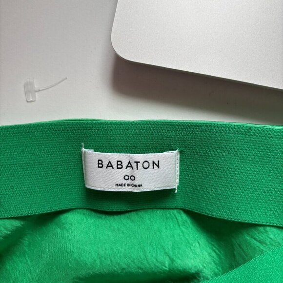 Aritzia Babaton Midi Satin Slip Skirt Glow Green Size 00 - Picture 9 of 10